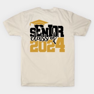 Senior class of 2024; class of 2024; 2024 graduation; graduate; graduating; senior; seniors; class of 2024; school; student; gift; university; college; party; gift; graduated; T-Shirt